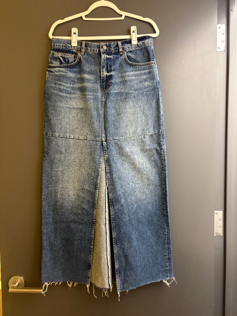 Reformation Jeans Tazz Denim Skirt, size 28